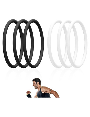 6 Soportes de Tendón Patelar Lyreh - Banda Silicona 7.5cm