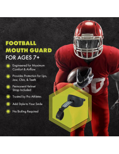 Funda para Boca Damage Control Negro para Fútbol con Correa 2