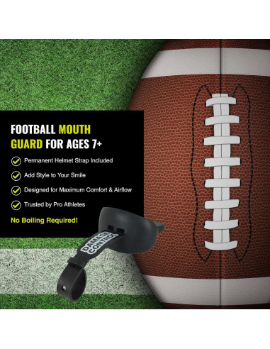 Funda para Boca Damage Control Negro para Fútbol con Correa