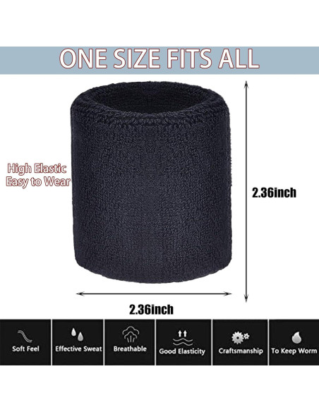 Muñequera Elástica Magicorange para Niños - 2 Pares Absorbentes