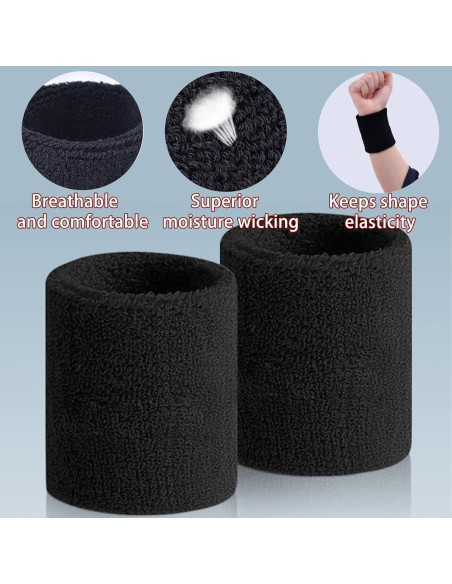 Muñequera Elástica Magicorange para Niños - 2 Pares Absorbentes