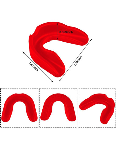 Paquete de 30 Protectores Bucales Rojos Silicona YOFOBU