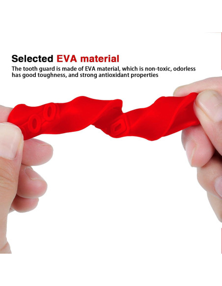 Paquete de 30 Protectores Bucales Rojos Silicona YOFOBU