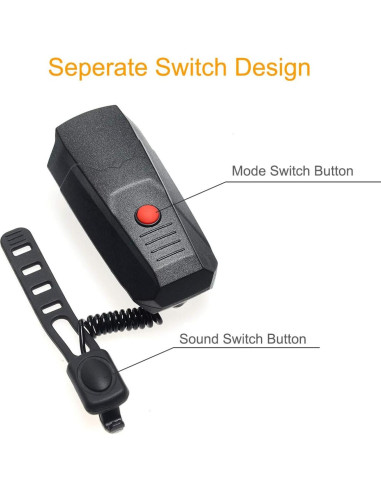 Timbre Eléctrico Coolrunner para Bicicleta - 6 Modos, 100-120 dB