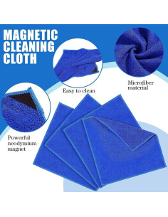 Paños de Limpieza Magnéticos Nuenen 48 Piezas Microfibra 25x25cm 2