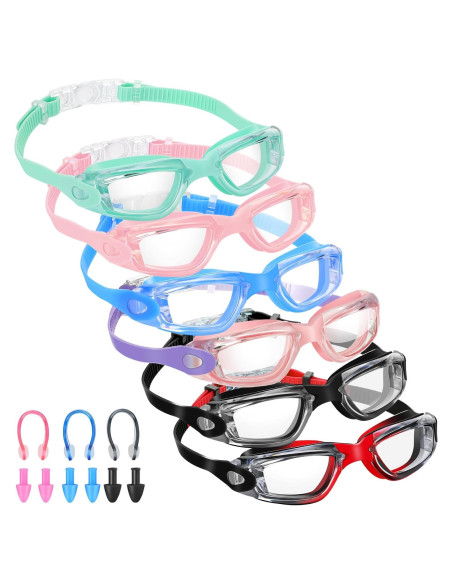 Gafas de natación Flutesan 6 Pack Adultos Niños Antivaho