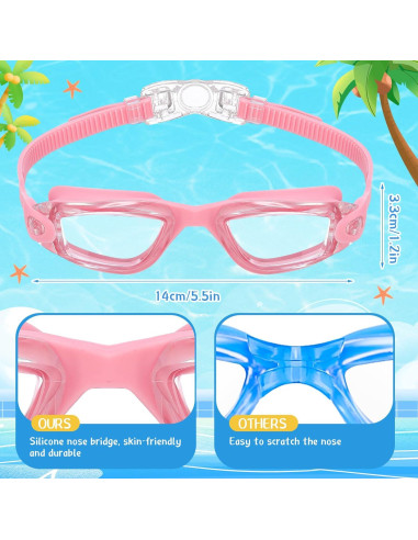 Gafas de natación Flutesan 6 Pack Adultos Niños Antivaho