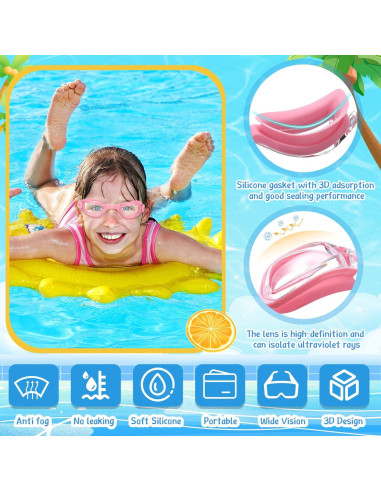 Gafas de natación Flutesan 6 Pack Adultos Niños Antivaho