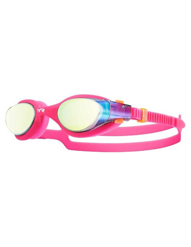 Gafas de Natación TYR Junior Vesi - Talla Única - Oro/Rosa