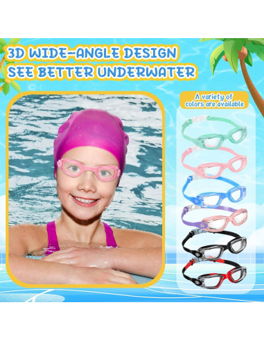 Gafas de natación Flutesan 6 Pack Adultos Niños Antivaho