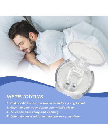 Paquete de 6 Clips Nasales Magnéticos Mobi Lock - Silicona Reutilizable