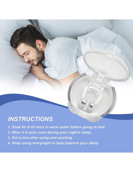 Paquete de 6 Clips Nasales Magnéticos Mobi Lock - Silicona Reutilizable