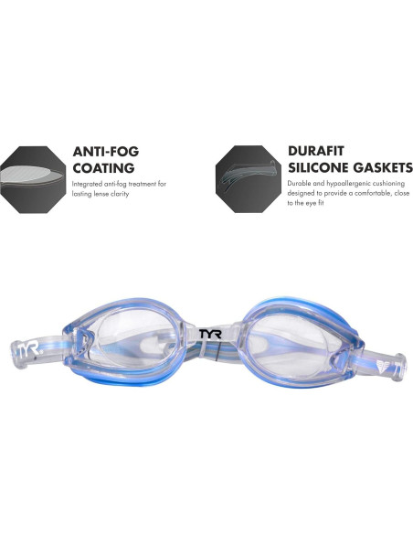Gafas de Natación TYR Petite T-72 Femme UV Anti-Niebla Gafas de Natación TYR Petite T-72 Femme UV Anti-Niebla