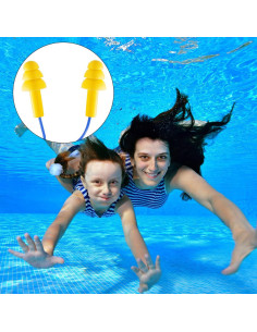 Tapones para Oídos Frienda 50 Pares Silicona Impermeables 2