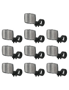 10 Reflectores Frontales de Bicicleta Nicerity - Seguridad Nocturna