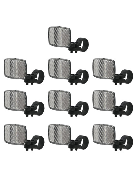 10 Reflectores Frontales de Bicicleta Nicerity - Seguridad Nocturna