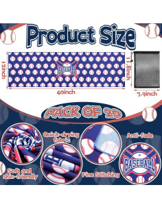 Toallas de Hielo Peryiter 20 Pcs Microfibra 101.6x30.5 cm 2