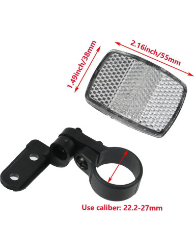 10 Reflectores Frontales de Bicicleta Nicerity - Seguridad Nocturna