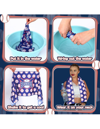 Toallas de Hielo Peryiter 20 Pcs Microfibra 101.6x30.5 cm