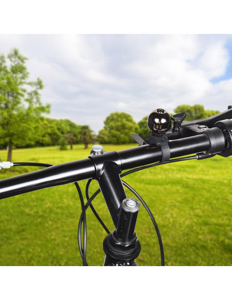 Campana de Bicicleta Accmor Ajustable Gris Titanio 16-38mm