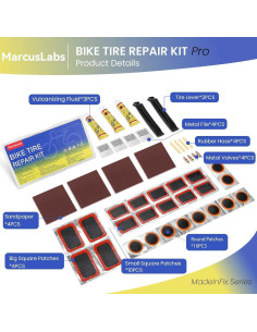 Kit de Reparación de Neumáticos de Bicicleta MarcusLabs 2