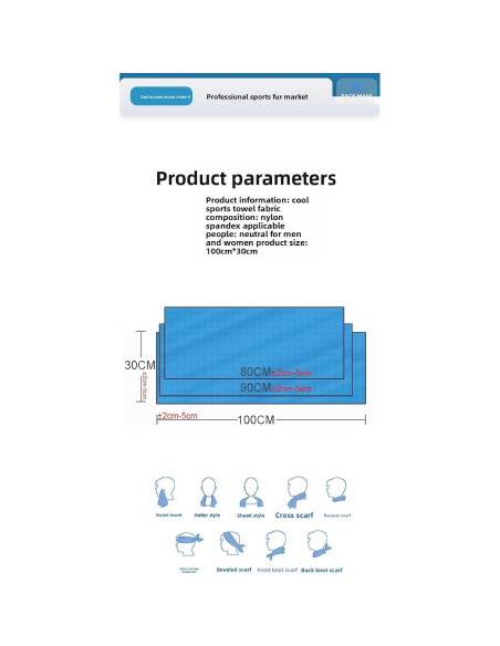 Toalla Deportiva Yanghyu de Secado Rápido 30.5x99.1 cm Verde