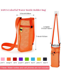 Soporte para Botellas de Agua Mumufy 24 Piezas Correa Ajustable 2