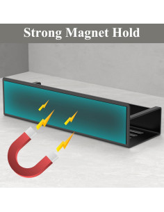 Soporte Magnético para Tazas HuggieGems - Paquete de 4, Negro 2