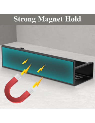 Soporte Magnético para Tazas HuggieGems - Paquete de 4, Negro