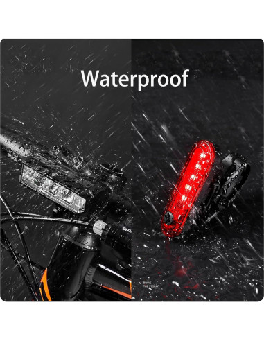 Juego de luces LED recargables KAMSANG para bicicleta
