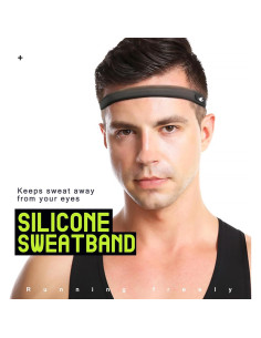 Banda de Sudor de Silicona HiRui para Deportes - Ajuste Universal 2