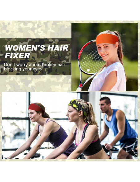 18 Bandas de Sudor Deportivas Wavyknot Unisex Transpirables