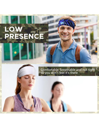 18 Bandas de Sudor Deportivas Wavyknot Unisex Transpirables