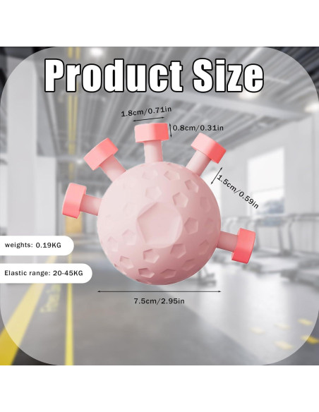 Fortalecedor de Agarre de Dedos Eastrpupira Rosa 0.14 kg