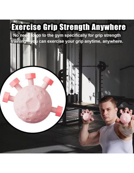 Fortalecedor de Agarre de Dedos Eastrpupira Rosa 0.14 kg