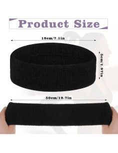 4 Bandas de Sudor HJZHII para Correr y Fitness - Absorbentes 2