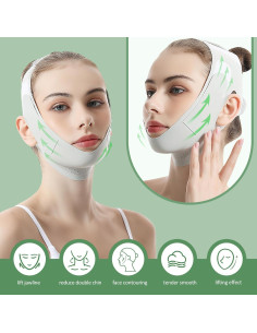 Cinturón Reutilizable para Levantar la Cara AH AEHIBO Verde 2