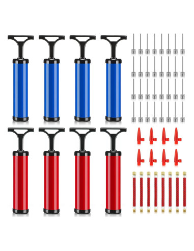 Bomba de Aire Manual Chumia 8 Juegos con Agujas y Manguera 25.4 cm