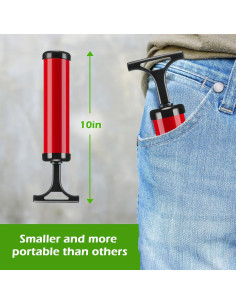 Bomba de Aire Manual Chumia 8 Juegos con Agujas y Manguera 25.4 cm 2