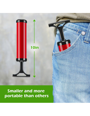Bomba de Aire Manual Chumia 8 Juegos con Agujas y Manguera 25.4 cm