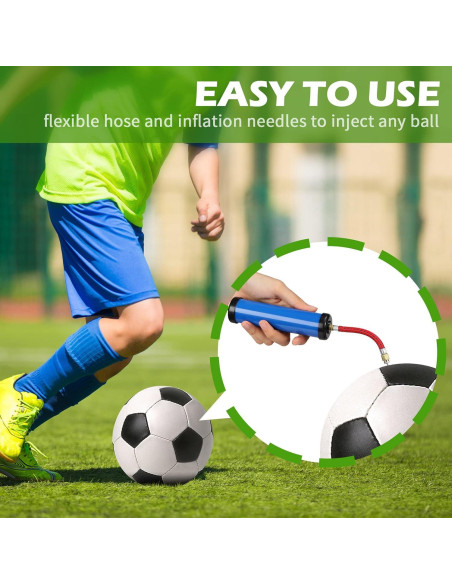 Bomba de Aire Manual Chumia 8 Juegos con Agujas y Manguera 25.4 cm