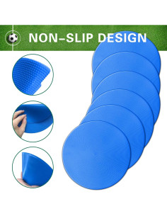 Marcadores de Agilidad PIKZH 12 Pcs 22.86 cm Antideslizantes 2