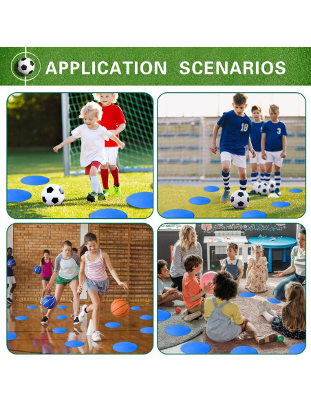 Marcadores de Agilidad PIKZH 12 Pcs 22.86 cm Antideslizantes