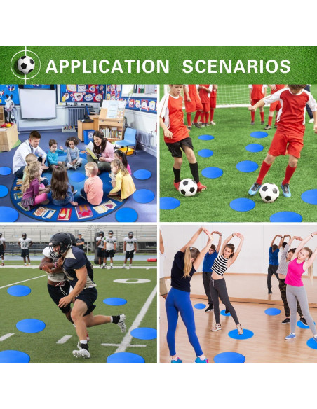 Marcadores de Agilidad PIKZH 12 Pcs 22.86 cm Antideslizantes