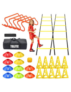 Equipo de Entrenamiento de Agilidad TGLITC con Vallas y Conos