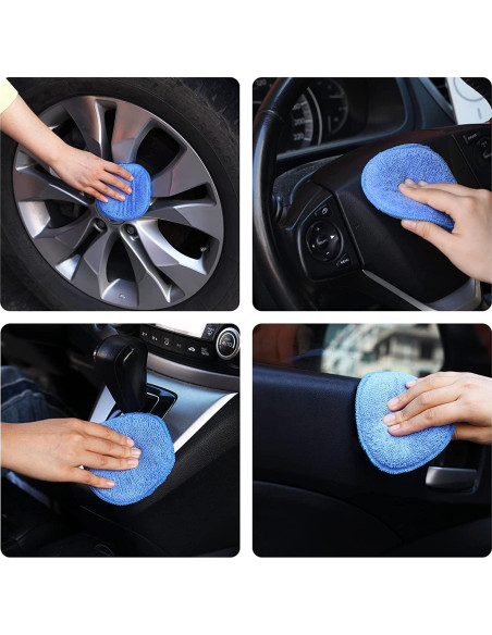 Almohadillas de Cera de Microfibra FONAROLL 12.7 cm - Paquete de 6