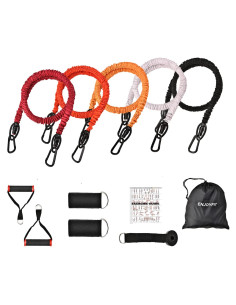 Juego de 11 Bandas de Resistencia Enjoyfit - 90 kg, 160 cm