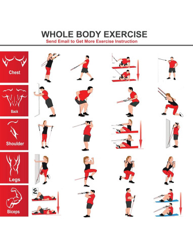 Juego de 11 Bandas de Resistencia Enjoyfit - 90 kg, 160 cm