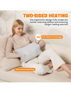 Calentador de Manos Eléctrico SINORIKO Franela Suave 3 Niveles 2