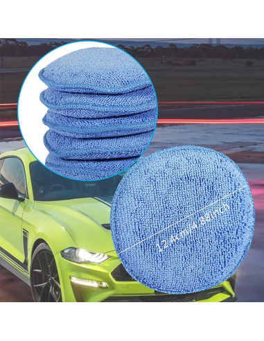 Almohadillas de Cera de Microfibra FONAROLL 12.7 cm - Paquete de 6